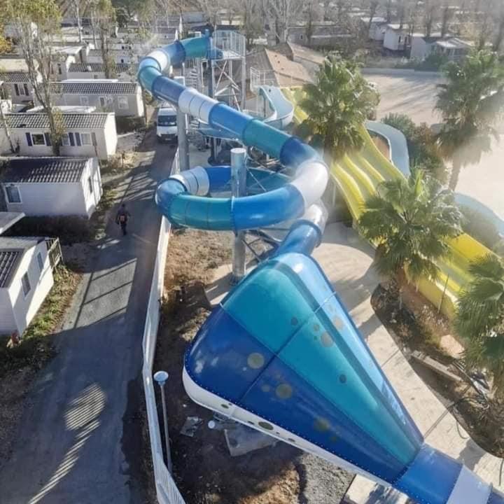 Mobilhome La Carabasse Vias Plage Buitenkant foto
