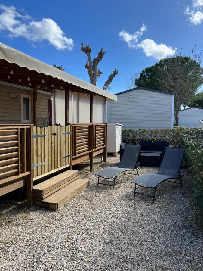 Mobilhome La Carabasse Vias Plage Buitenkant foto