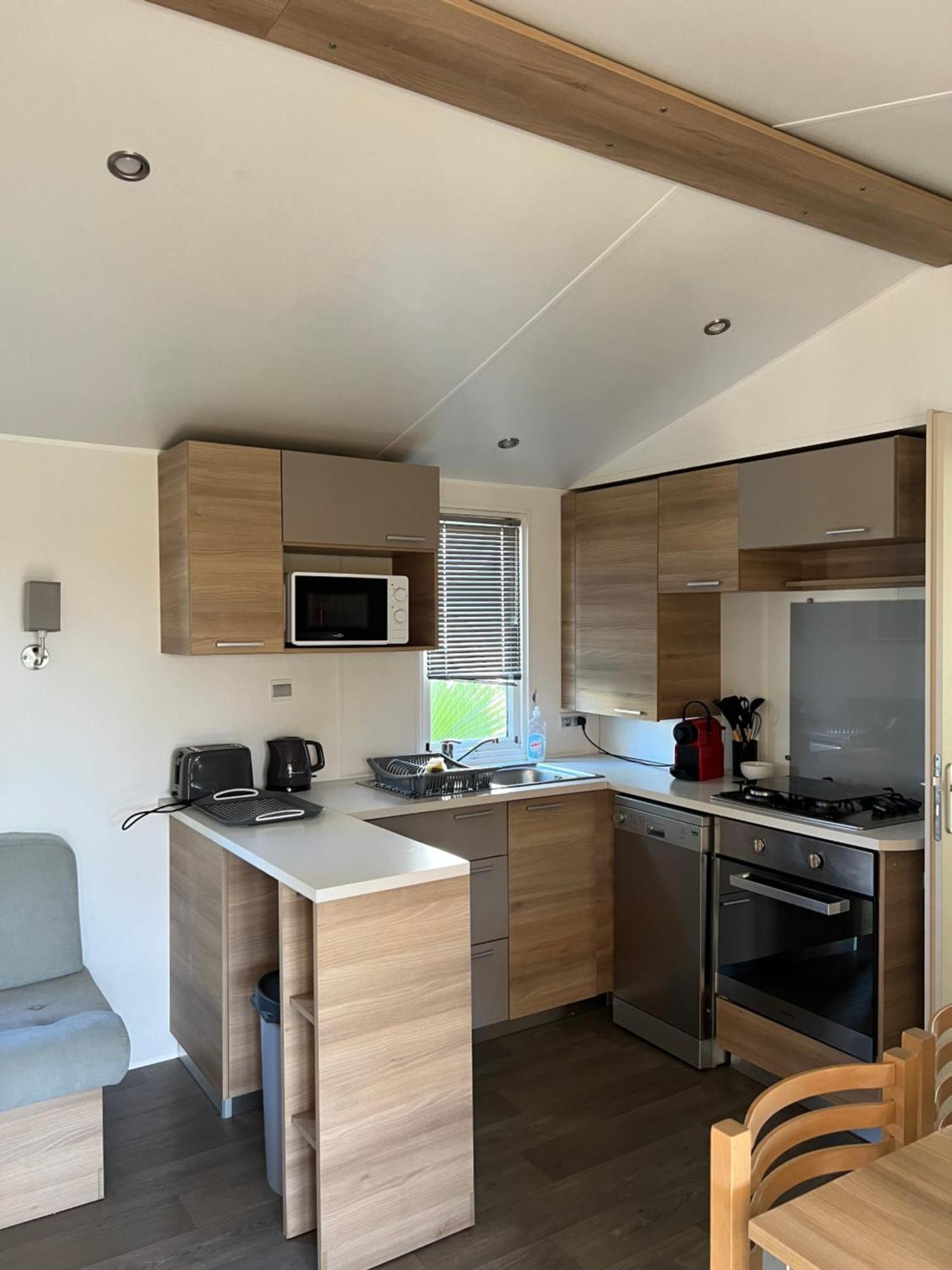 Mobilhome La Carabasse Vias Plage Buitenkant foto