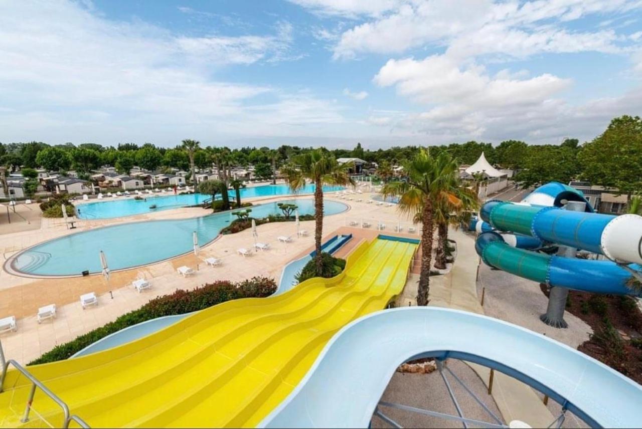 Mobilhome La Carabasse Vias Plage Buitenkant foto