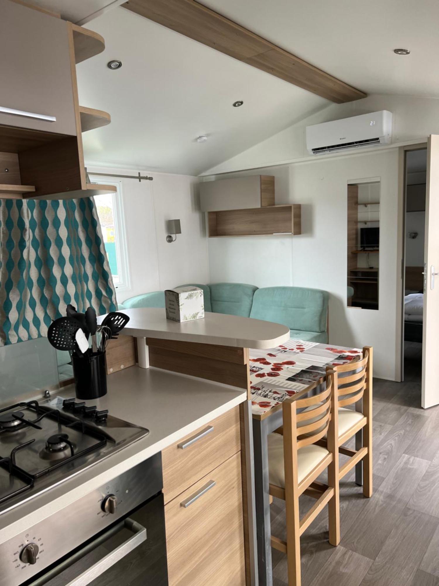 Mobilhome La Carabasse Vias Plage Buitenkant foto