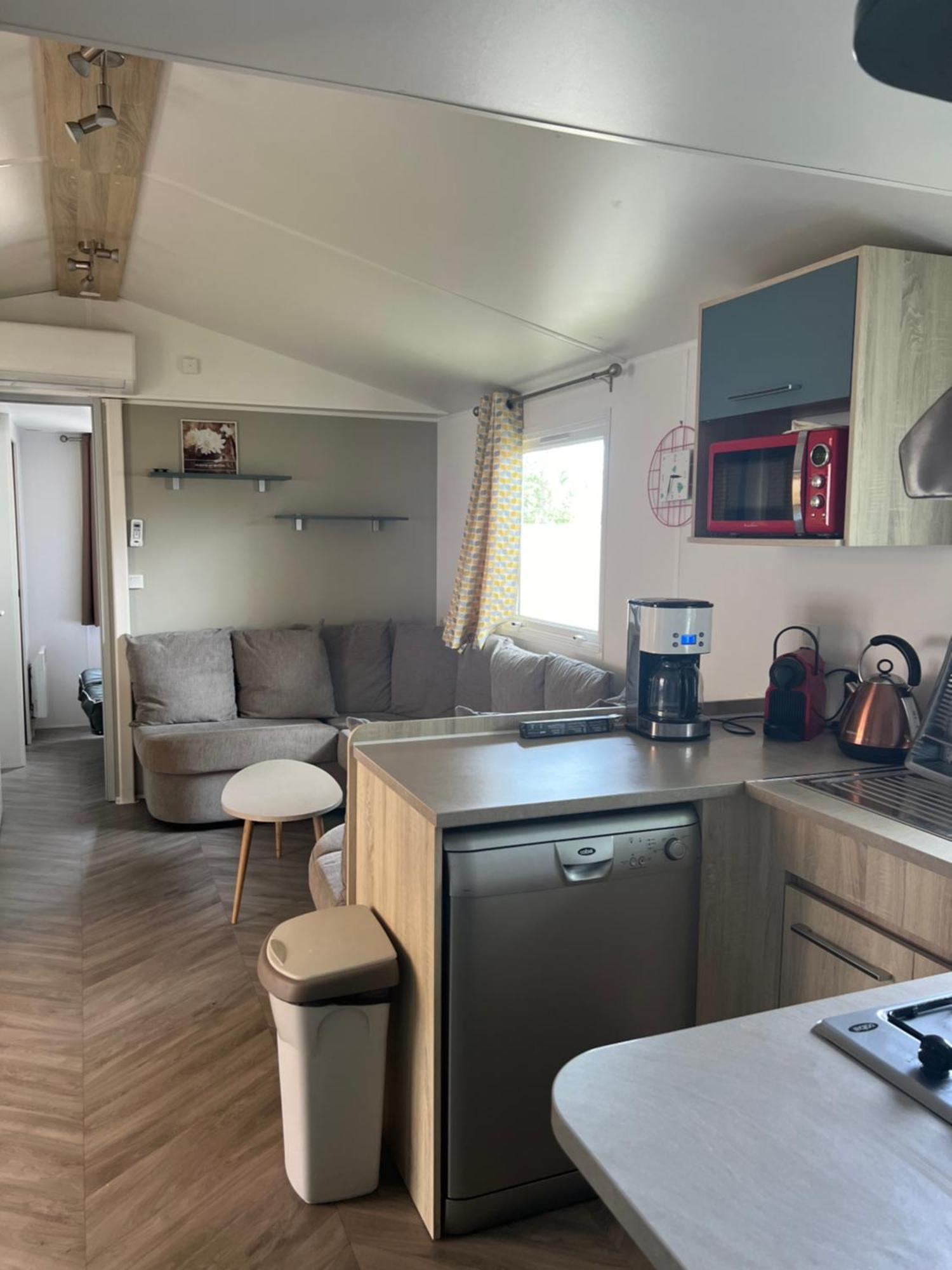 Mobilhome La Carabasse Vias Plage Buitenkant foto